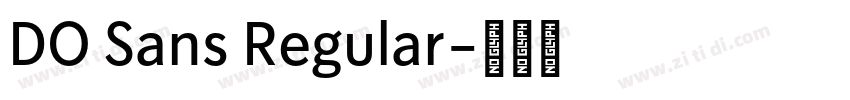 DO Sans Regular字体转换 DO Sans Regular字体转换